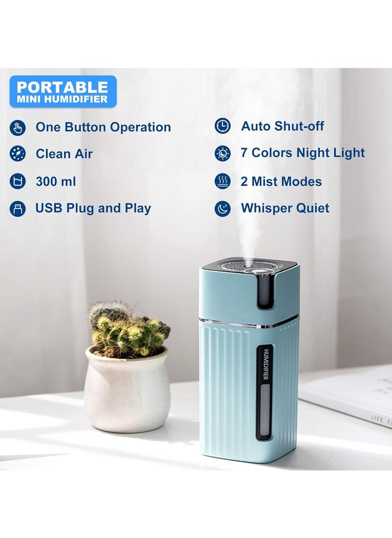 Humidifier for Smart Air Humidifier with Color LED Light for Office Car Bedroom