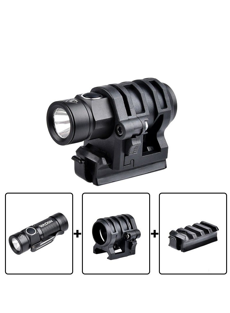 Led Tactical Helmet Arc Rail Light,  Survival Safety Lamp With Hat, Fast Helmet Flashlight Strobe For Emergency Survival Outdoor  - Image 1
