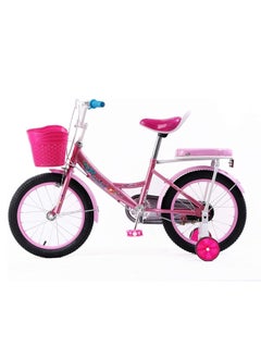 Vaux Elgo Mermaid Kids Road Bike 16 Inch w/ Training Wheels - Light Pink  - Image 3