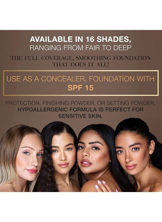 BellaPierre Mineral Foundation SPF 15, Loose Powder, Full Coverage - 0.32 Oz. (Ivory)  - Image 4