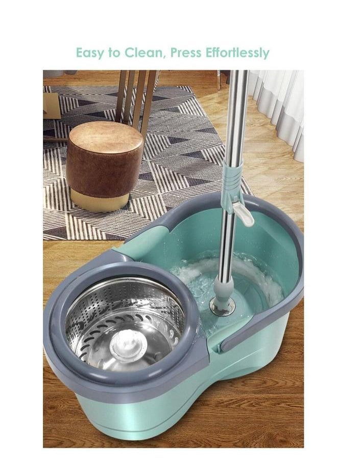 HOMESTAR 360 Rotating Mop With Bucket Green  - Image 5