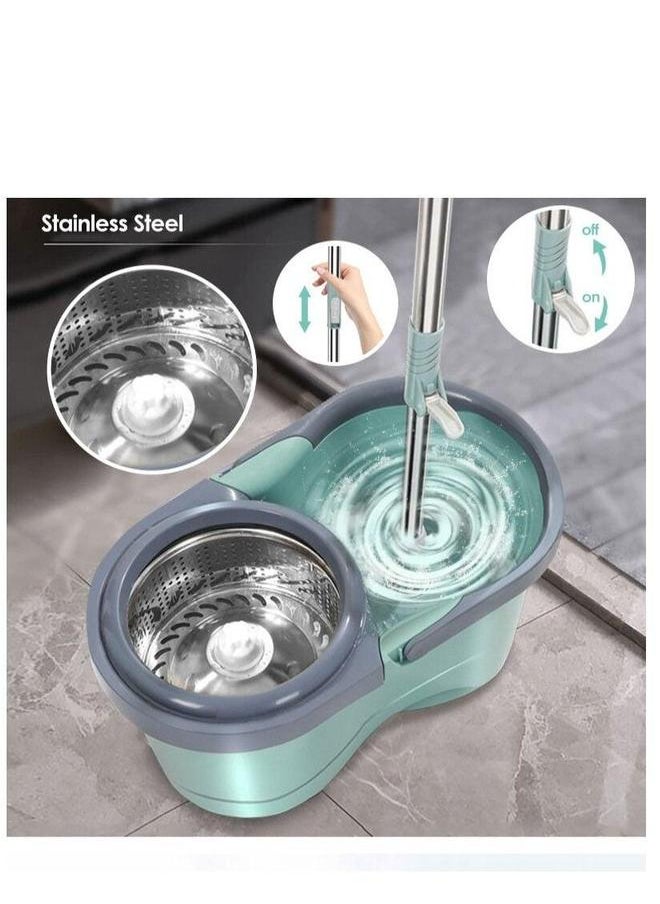 HOMESTAR 360 Rotating Mop With Bucket Green  - Image 2