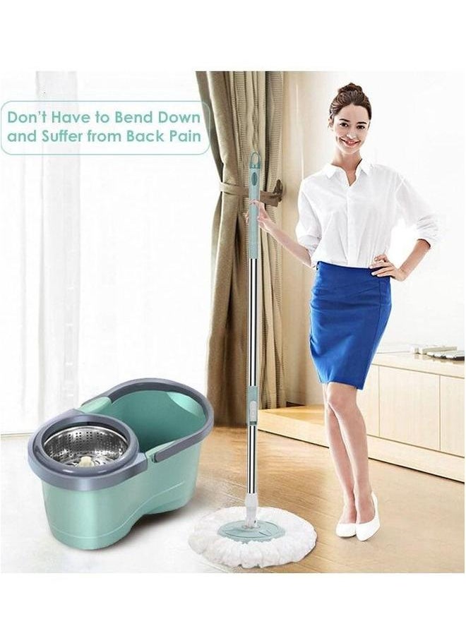 HOMESTAR 360 Rotating Mop With Bucket Green  - Image 4