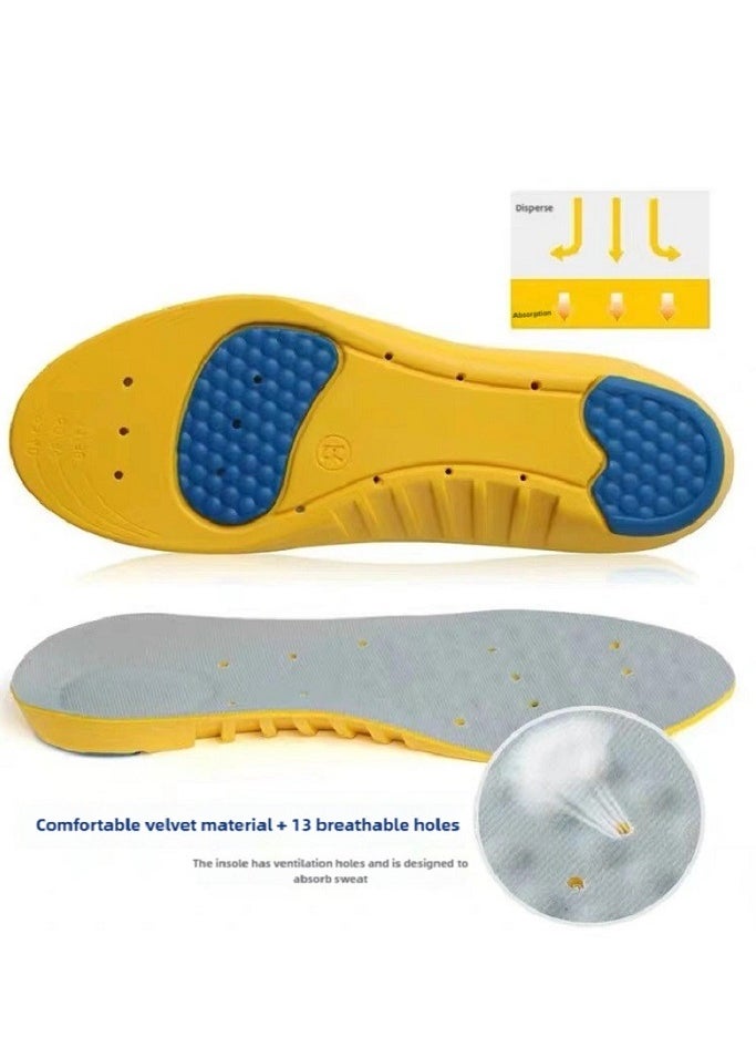 Generic Breathable Memory Foam Gel Insoles for Men and Women – Shock Absorption, Arch Support, Odor Control, Cushioning for Running, Walking & Work Shoes (Sizes 37-44)  - Image 5