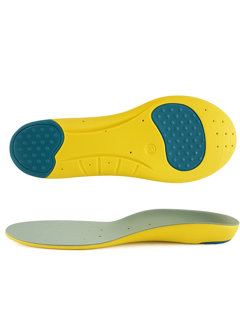 Generic Breathable Memory Foam Gel Insoles for Men and Women – Shock Absorption, Arch Support, Odor Control, Cushioning for Running, Walking & Work Shoes (Sizes 37-44)  - Image 1