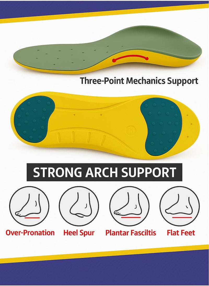Generic Breathable Memory Foam Gel Insoles for Men and Women – Shock Absorption, Arch Support, Odor Control, Cushioning for Running, Walking & Work Shoes (Sizes 37-44)  - Image 2