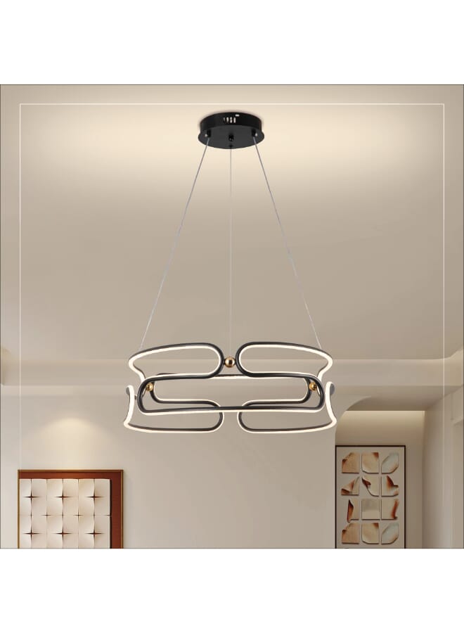 بيست باور مصباح سقف LED 6585 حديث بقوة 196 وات مع 3 مستويات سطوع | مصباح معلق LED مع ارتفاع قابل للتعديل مثالي لغرف النوم وغرفة المعيشة - Image 1