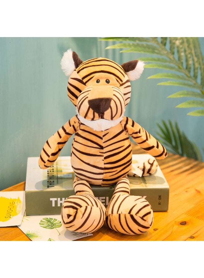 هالامودو حفلة الحيوانات لعبة النمر اللين -دمية راحة مثالية للنوم، هدية عيد ميلاد مثالية، ديكور لغرفة النوم، غرفة المعيشة، المكتب، وضغوط المكتب -مسكينة 25 سم - Image 3