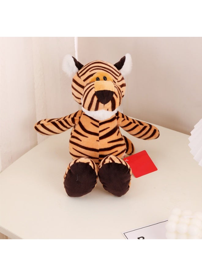 هالامودو حفلة الحيوانات لعبة النمر اللين -دمية راحة مثالية للنوم، هدية عيد ميلاد مثالية، ديكور لغرفة النوم، غرفة المعيشة، المكتب، وضغوط المكتب -مسكينة 25 سم - Image 1