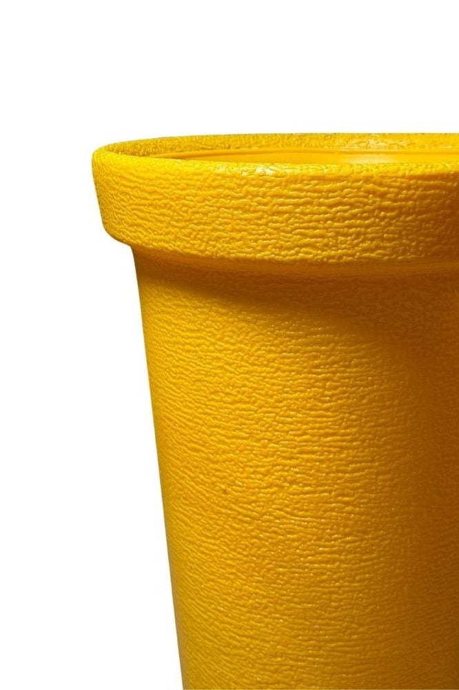 SNH Durable Plastic flower Pot - Versatile Outdoor & Indoor Plant Containers,Perfect For gardening & Nursery use 16 Inch Large - Yellow Colour - Image 3
