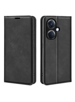 HuHa Case Cover For OPPO K11 5G Retro-skin Magnetic Suction Leather Phone Case Black 