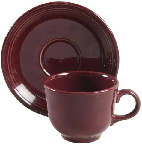 Fiesta Homer Laughlin Claret Cup  Saucer