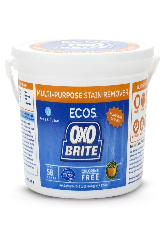 ECOS Earth Friendly Products ECOS Oxo-Brite, Color-Safe Whitener & Brightener, 57.6-Ounces ,3.6 Pound (Pack of 2) - Image 1