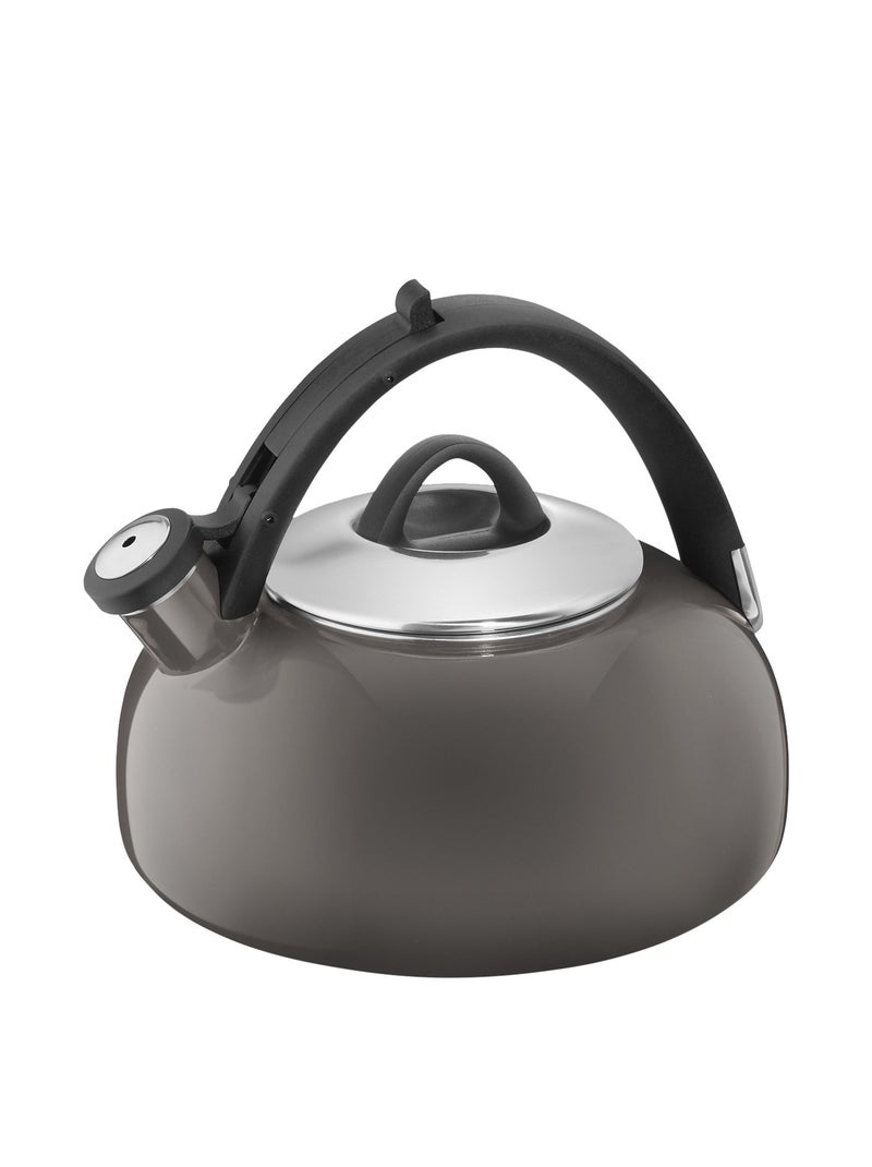 Cuisinart CTKEOS2GG Peak 2Quart Teakettle Make 2Quarts of Boiling Water in this Classic Tea Kettle Whistle Sound to Signal Water is Ready Gray