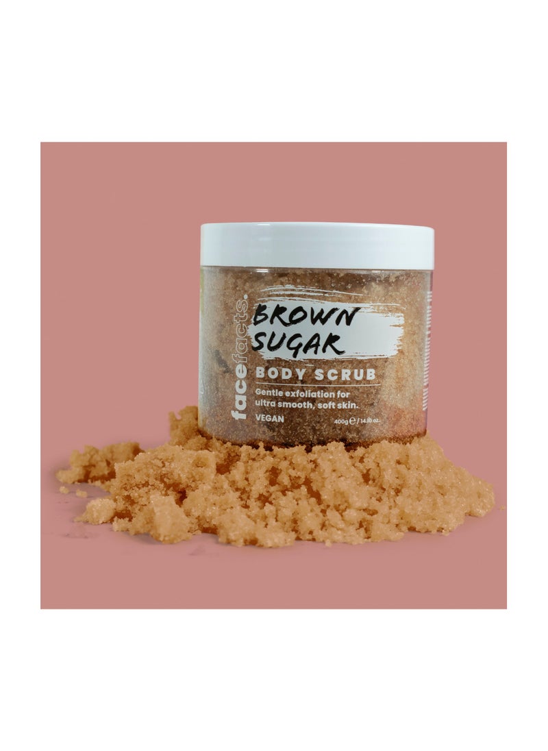 facefacts Body Scrub With Brown Sugar To Soften The Skin And Remove Dead Body Cells 400 Ml  - Image 2