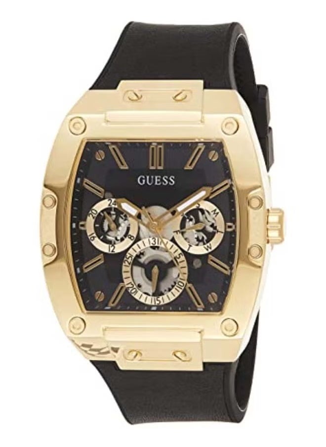 GUESS Men's Phoenix Water Resistance Leather Analog Watch GW0202G1  - Image 4