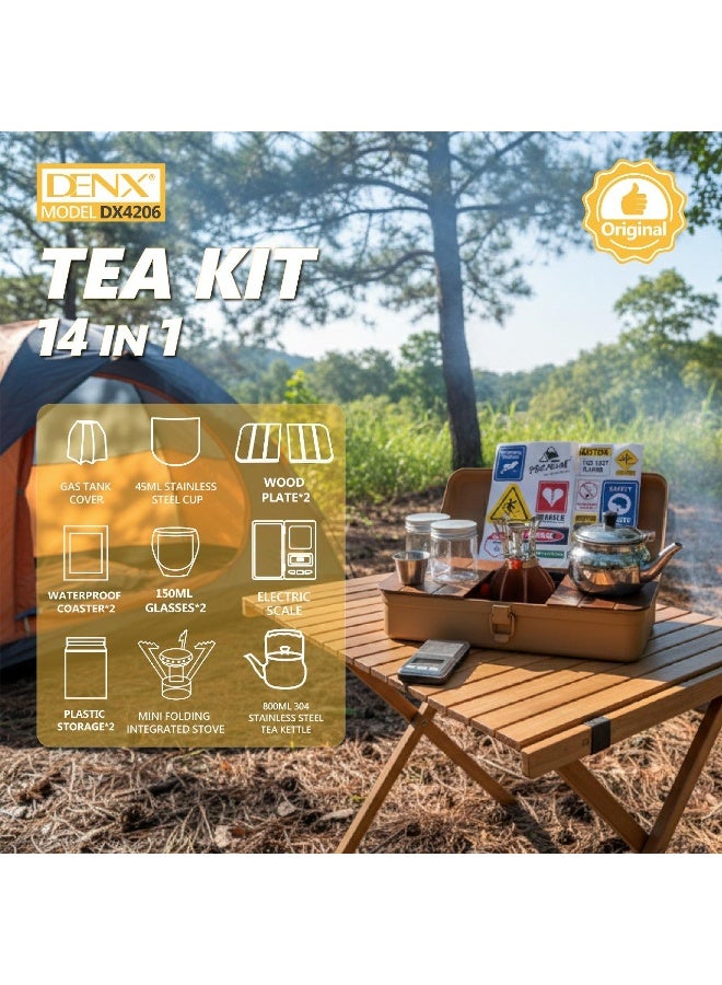 Denx Specialty Tea Set (14 pieces) Complete Tea Preparation - DX4206 - Image 1