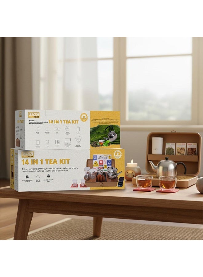 Denx Specialty Tea Set (14 pieces) Complete Tea Preparation - DX4206 - Image 4