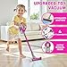 BLAXTEM 4in1 Kids Toy Vacuum That Works with Suction Electric Toy Toddler Vacuum Cleaner for Children Ages 3 4 5 6 Girls Boys Toddlers Toys Cleaning Set for Pretend Play Rose Red - Image 4