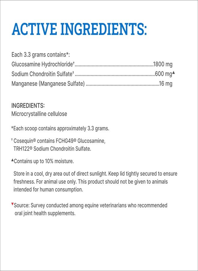 Nutramax Laboratories Nutramax Cosequin Original Joint Health Supplement for Horses - Powder with Glucosamine and Chondroitin, 700 Grams - Image 5