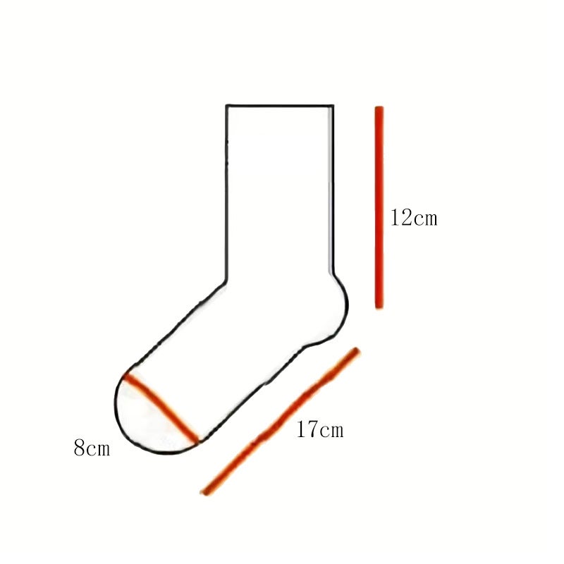 Socks Women'S Socks Thin Ins Trendy Cute Japanese Style Internet Celebrity Black And White Pure Color Vertical Striped Mid-Tube Socks - Image 3