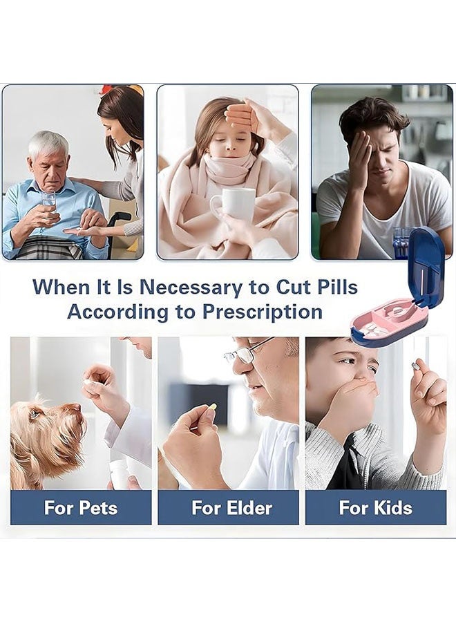 قاطع حبوب 2 في 1، وسادة قابلة للفصل مانعة للانزلاق على شكل حرف V، تصميم صغير الحجم مناسب للسفر - Image 5