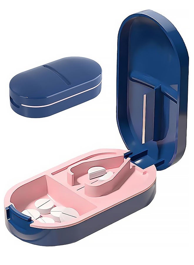 قاطع حبوب 2 في 1، وسادة قابلة للفصل مانعة للانزلاق على شكل حرف V، تصميم صغير الحجم مناسب للسفر - Image 1