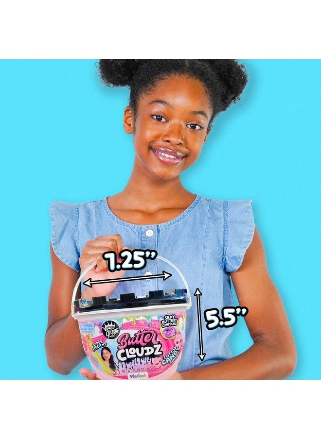 COMPOUND Kings - Butter Cloudz Compound Tub For Girls & Boys ; Sensory Toys ; Nontoxic & Nonsticky ; Stress Relieving Tactile ; (Pink Cotton Candy) - Image 1