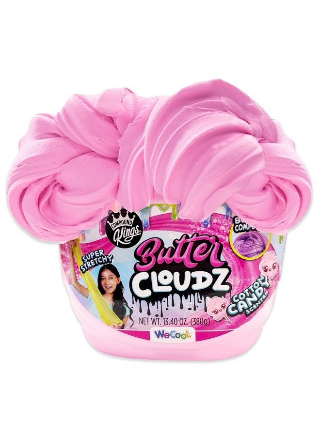 COMPOUND Kings - Butter Cloudz Compound Tub For Girls & Boys ; Sensory Toys ; Nontoxic & Nonsticky ; Stress Relieving Tactile ; (Pink Cotton Candy) - Image 1