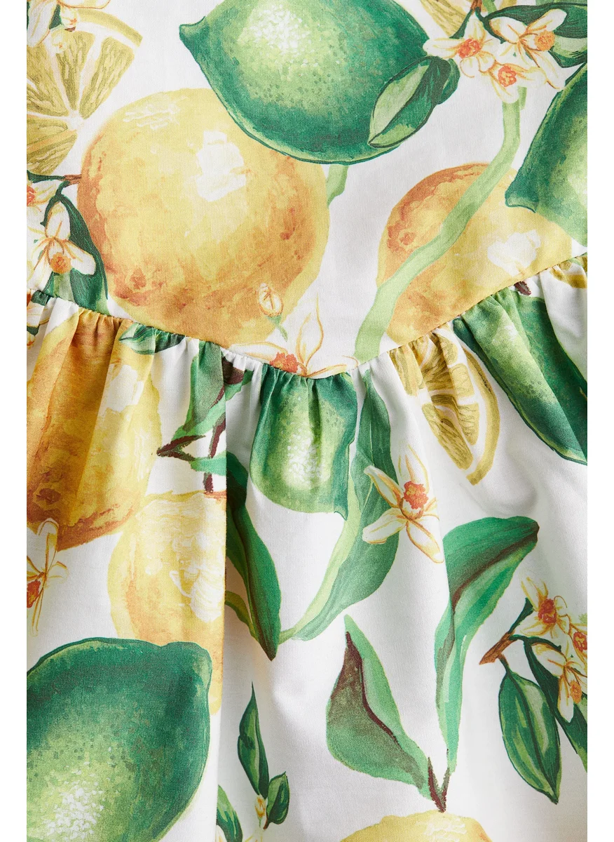 اتش اند ام Printed Cotton Dress