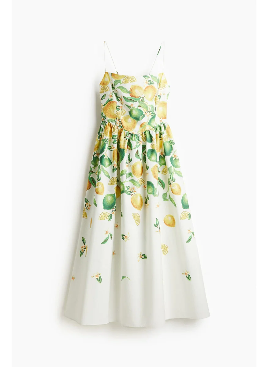 اتش اند ام Printed Cotton Dress