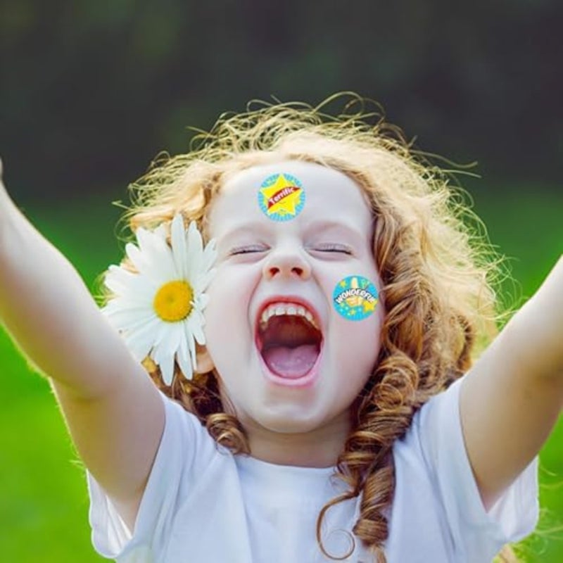 Mumoo Bear 1000 قطعة من ملصقات المكافآت للمعلمين، ملصقات مدرسية لـ 16 تصميمًا، ملصقات تحفيزية لمستلزمات المعلمين، ملصقات تدريب للطلاب في الفصول الدراسية - Image 2