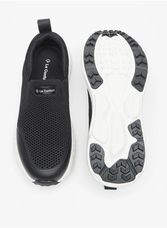 لو كونفورت Mesh Detail Slip-On Sneakers