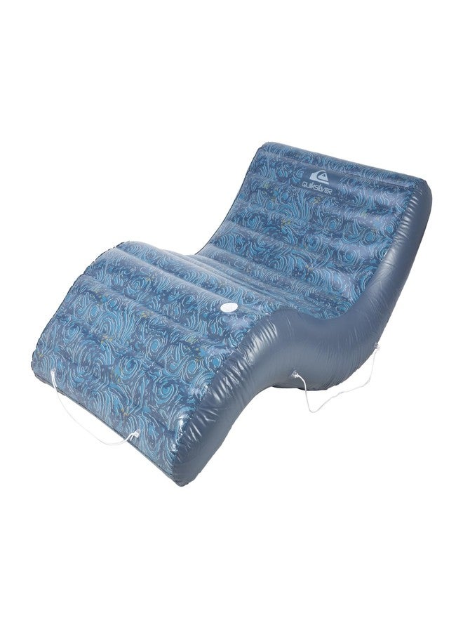 Quiksilver Oversized Pool Lounger Float - Extra-Large Inflatable Lounge Chair with Backrest & Cup Holders, Durable & Comfortable Pool Float for Adults - Perfect for Pool, Lake, or Beach - Image 1