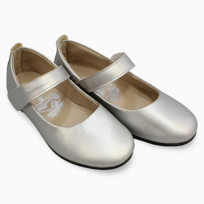 EASY Girls Leather Ballerina – Shiny - Image 1