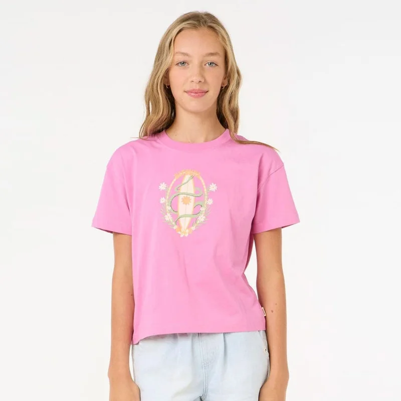 RIP CURL Island Surf Crop T-Shirt - Kids