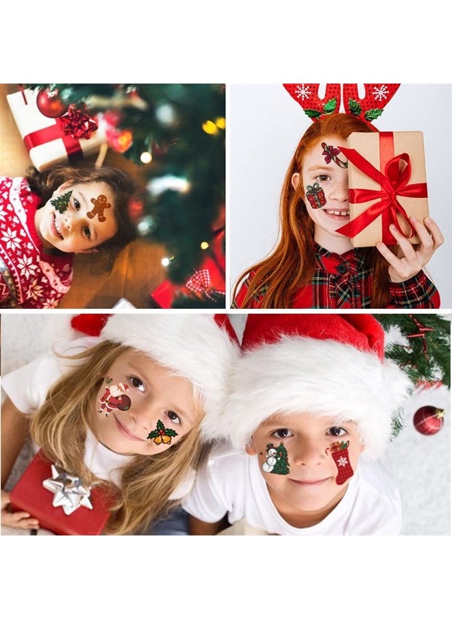 CHARLENT Christmas Temporary Tattoos for Kids - 148 PCS Christmas Individual Tattoos for Kids Christmas Xmas Party Favors, Stocking Stuffer, Christmas Eve Gift 