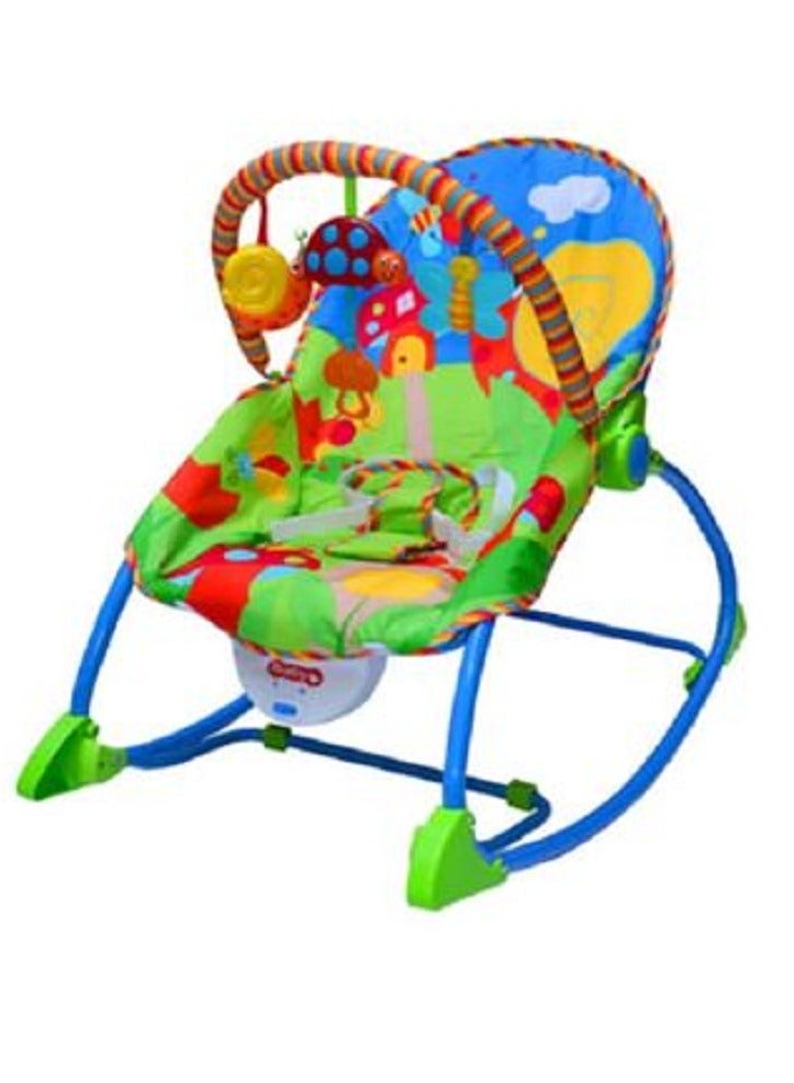 إيه جي دي كرسي هزاز استرخاء للأطفال الرضّع وحديثي المشي باهتزاز مهدئ وحزام أمام بـ 3 نقاط قابل للتعديل من عمر أيام فما فوق - Image 3