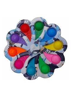 Big Simple Dimple Flower Fidget Toys Spinner 10 Buttons Multicolour