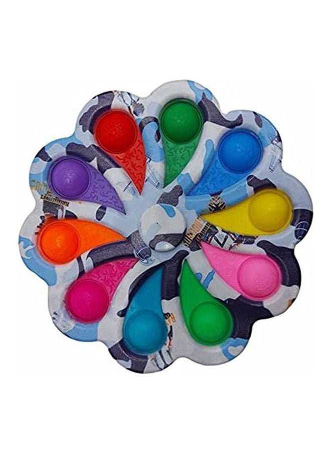 Generic - Big Simple Dimple Flower Fidget Toys Spinner 10 Buttons Multicolour - Image 1