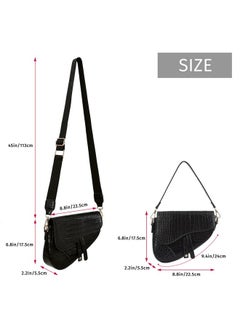 Women'S Saddle Shoulder Bag Pu Leather Crossbody Purse Crocodile Handbag Black Crocodile - pzsku/ZCCB03DE8C42442310B38Z/45/_/1714992451/69d6c727-4bd6-4cec-a9ed-2f3358c1b6a8