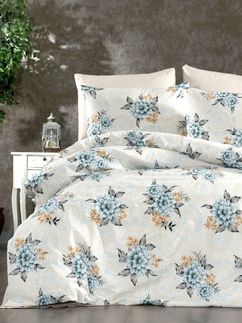 Caqqa Dora Double Duvet Cover Set with Elastic Sheets