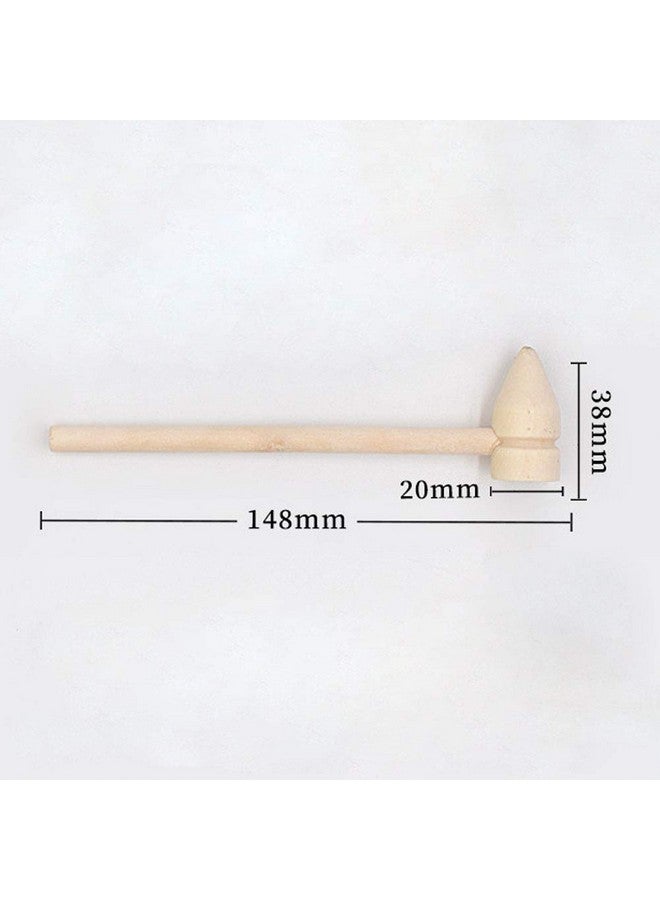 Teensery Teensery 10 Pcs Mini Wooden Hammers Small Pointed Mallets for Cracking Chocolate Hearts - Image 4