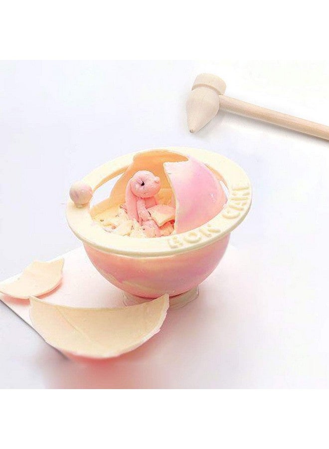 Teensery Teensery 10 Pcs Mini Wooden Hammers Small Pointed Mallets for Cracking Chocolate Hearts - Image 3