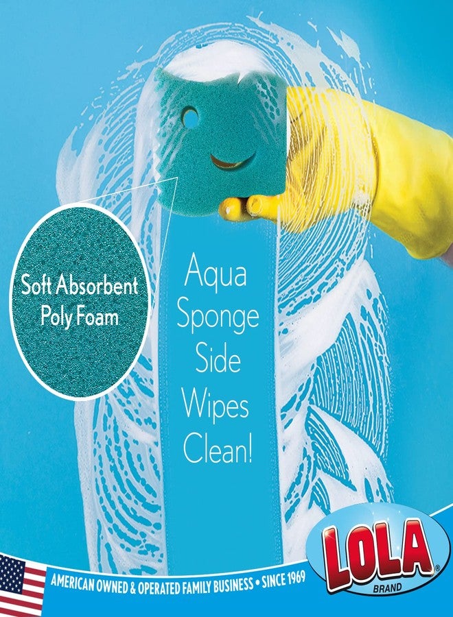LOLA Scrub N Wipe Boss Sponge, by LOLA, Comparable to Popular Brand but 14.4% More Volume, Firm in Cold Water/Flexible in Warm Water, Made in USA, 1 Pack - Image 5
