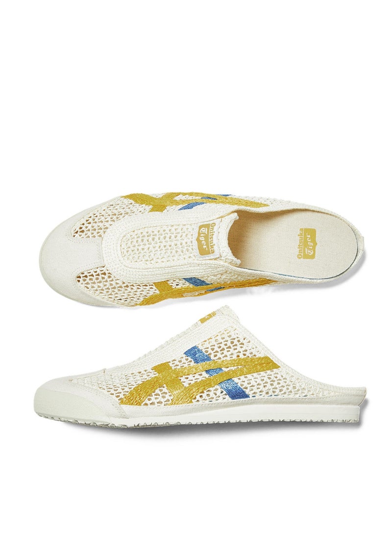 Onitsuka Tiger Sabot Slip-On Sandals Beige/Yellow/Blue Green For Men/Women/Students  - Image 4