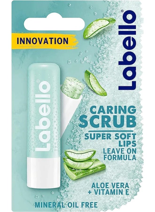 Labello Lip Scrub, Lip Caring Aloe Vera & Vitamin E, 4.8g - green - Image 1