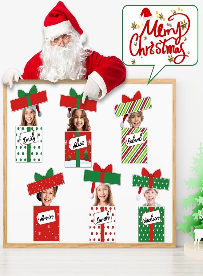 BelleAngle 30 Pack Christmas Bulletin Board Decoration Set Gift Boxes Cutouts for Classroom Decorations Name Labels Paper Cutouts for School Home Holiday Chalkboard Wall Door Supplies - Image 4