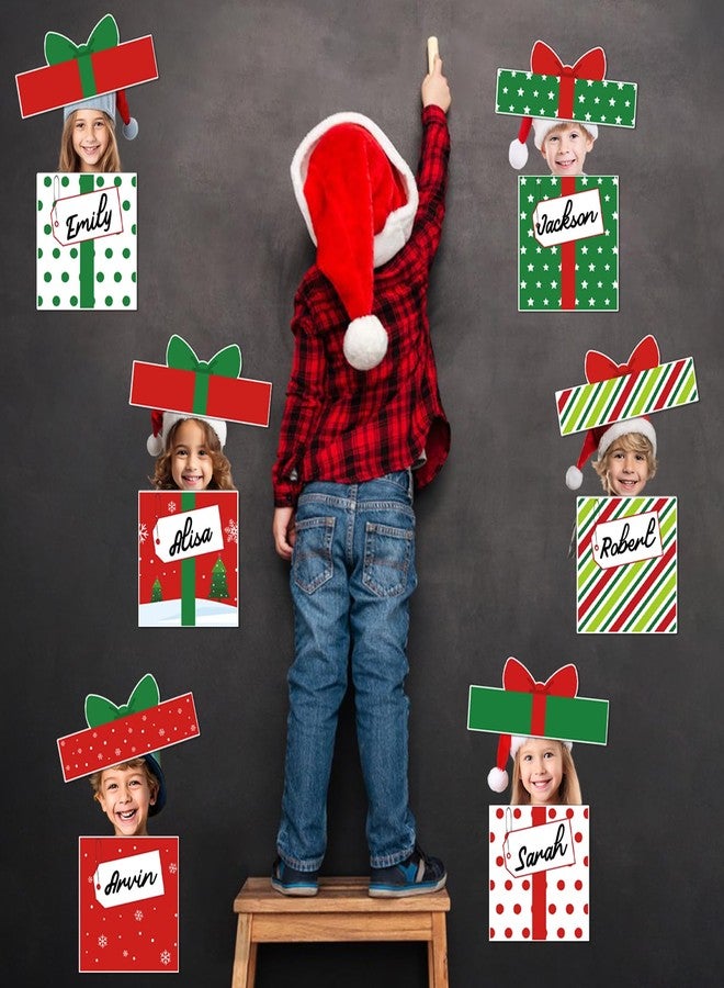 BelleAngle 30 Pack Christmas Bulletin Board Decoration Set Gift Boxes Cutouts for Classroom Decorations Name Labels Paper Cutouts for School Home Holiday Chalkboard Wall Door Supplies - Image 5