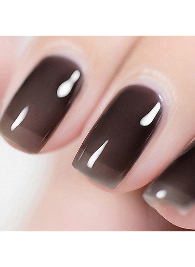 Vishine 2Pcs Of Jelly Translucent Gel Polish Milky White & Jelly Crystal Black Gel Nail Polishtranslucent Jelly French White Gel Polish Led Manicuring Varnish 15Ml - Image 4